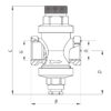 Редуктор тиску Koer KR.1252 1/2 "