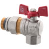 Кран з американкою 3/4" "антіпротечка"(Koer KR.228-Gi) кутовий Кран з американкою 3/4" "антіпротечка"(Koer KR.228-Gi) кутовий