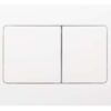Панель змиву KOER KT-0602-03 240x160x10mm пластикова, кнопка квадратна (колір білий) Панель змиву KOER KT-0602-03 240x160x10mm пластикова, кнопка квадратна (колір білий)
