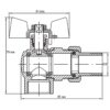 Кран з американкою 3/4" "антіпротечка"(Koer KR.228-Gi) кутовий Кран з американкою 3/4" "антіпротечка"(Koer KR.228-Gi) кутовий