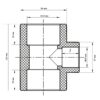 Трійник редукційний 63x50x63 PPR KOER K0055.PRO Трійник редукційний 63x50x63 PPR KOER K0055.PRO