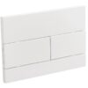 Панель змиву KOER KT-0603-03 240x160x10mm пластикова, кнопка лінійна (колір білий)