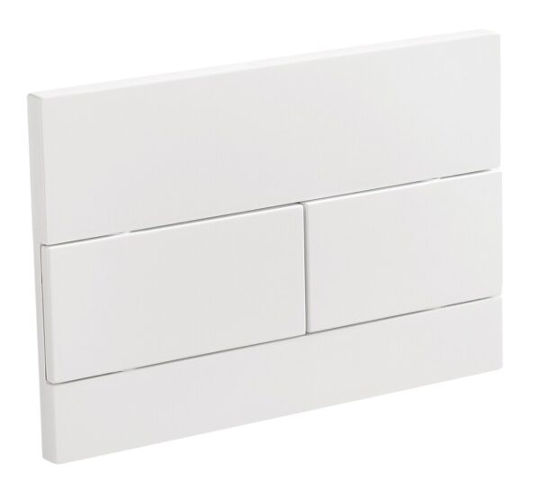 Панель змиву KOER KT-0603-03 240x160x10mm пластикова, кнопка лінійна (колір білий)