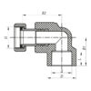 Кут з накидною гайкою 25x3/4F PPR Koer K0145.PRO Кут з накидною гайкою 25x3/4F PPR Koer K0145.PRO
