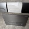 Панель змиву KOER KT-0608-07 240x160x10mm пластикова, кнопка закруглена (колір графіт)