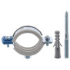 Хомут трубний оцинкований Koer KCB.10.G 1-1 / 4 "(38-43) сірий