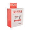 Комплект кранів рушникосушарки кутовий M1/2''xM1/2'' подовжений KOER KR.SET.535 BLACK Комплект кранів рушникосушарки кутовий M1/2''xM1/2'' подовжений KOER KR.SET.535 BLACK