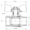 Кран кульовий Koer 1" ГШМ (KR.218.B) синій Кран кульовий Koer 1" ГШМ (KR.218.B) синій
