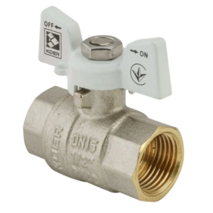 Кран кульовий KOER 1/2" ГГМ (KR.217.W) білий Кран кульовий KOER 1/2" ГГМ (KR.217.W) білий