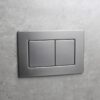 Панель змиву KOER KT-0612-07 240x160x10mm з нержавіючої сталі, кнопка квадратна (колір графіт) Панель змиву KOER KT-0612-07 240x160x10mm з нержавіючої сталі, кнопка квадратна (колір графіт)