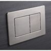 Панель змиву KOER KT-0612-02 240x160x10mm з нержавіючої сталі, кнопка квадратна SUS304 Панель змиву KOER KT-0612-02 240x160x10mm з нержавіючої сталі, кнопка квадратна SUS304