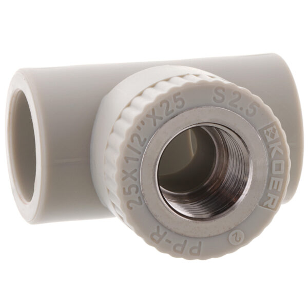 Трійник ВР 25x1/2F PPR Koer K0104.PRO Трійник ВР 25x1/2F PPR Koer K0104.PRO