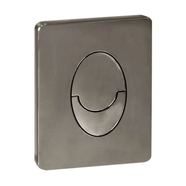 Панель змиву KOER KT-0606-07 157x198x3mm пластикова, кнопка закруглена (колір графіт)
