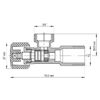 Кран вентильний Koer 1/2x3/8 з накидною гайкою (KR.510) Кран вентильний Koer 1/2x3/8 з накидною гайкою (KR.510)
