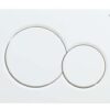 Панель змиву KOER KT-0601-03 240x160x10mm пластикова, кнопка кругла (колір білий)