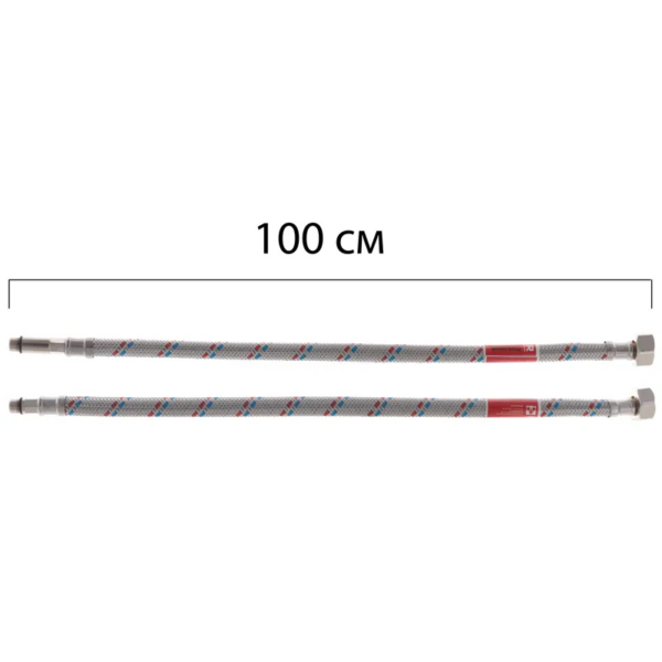 Гнучке підведення KOER KH-01-F1/2"xM10-1000 нержавійка, (пара) Гнучке підведення KOER KH-01-F1/2"xM10-1000 нержавійка, (пара)