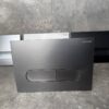Панель змиву KOER KT-0608-07 240x160x10mm пластикова, кнопка закруглена (колір графіт)