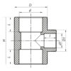 Трійник редукційний 90x63x90 PPR Koer K0225.PRO