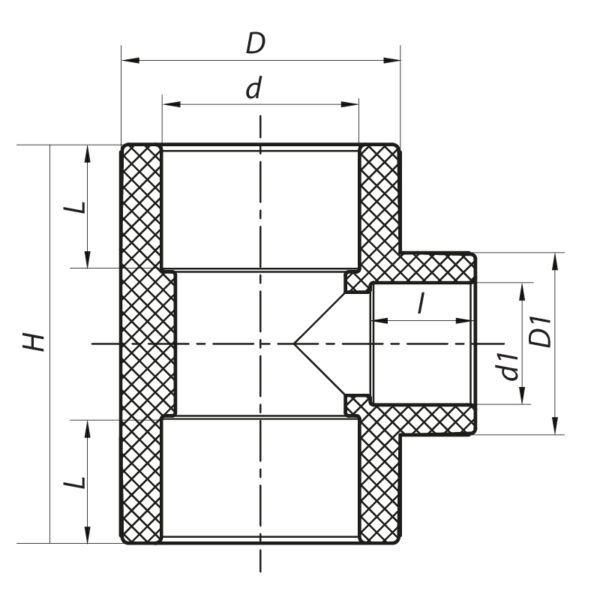 Трійник редукційний 90x63x90 PPR Koer K0225.PRO