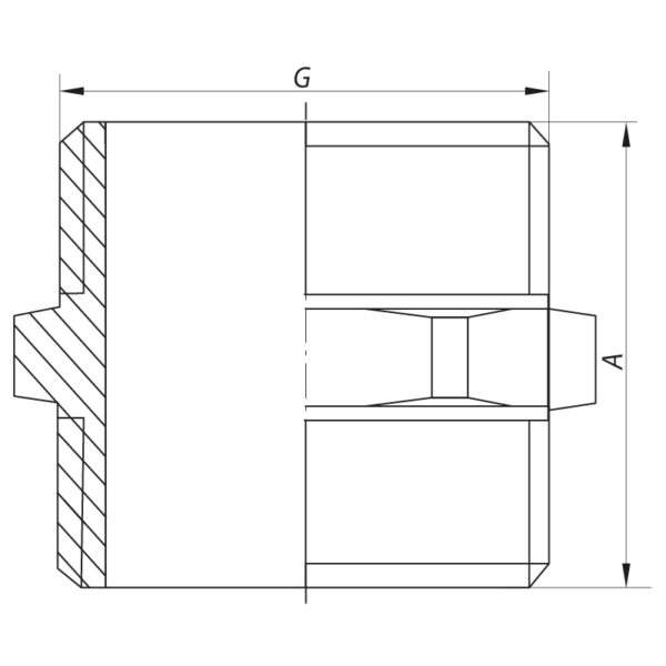 Ніпель Koer KF.N06A - 1/2'' (під прокладку) Ніпель Koer KF.N06A - 1/2'' (під прокладку)