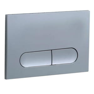 Панель змиву KOER KT-0608-01 240x160x10mm пластикова, кнопка закруглена (колір хром) Панель змиву KOER KT-0608-01 240x160x10mm пластикова, кнопка закруглена (колір хром)