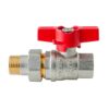 Кран з американкою KOER EXTREME KE.227-15 - 1/2" ручка "метелик" червона Кран з американкою KOER EXTREME KE.227-15 - 1/2" ручка "метелик" червона