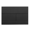 Панель змиву KOER KT-0603-05 240x160x10mm пластикова, кнопка лінійна (колір чорний матовий)