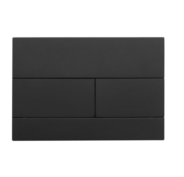 Панель змиву KOER KT-0603-05 240x160x10mm пластикова, кнопка лінійна (колір чорний матовий)