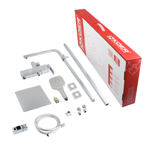 Душова колона зі змішувачем KOER KB-56039-01, 3 функції (Колір хром) Душова колона зі змішувачем KOER KB-56039-01, 3 функції (Колір хром)