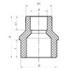 Муфта редукційна Нb 32x25 PPR Koer K0058.PRO Муфта редукційна Нb 32x25 PPR Koer K0058.PRO