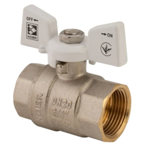 Кран кульовий Koer 3/4" ГГМ (KR.217.W) білий Кран кульовий Koer 3/4" ГГМ (KR.217.W) білий