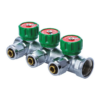 Колектор для теплої підлоги Koer KR.1122-3 1"x3 ways