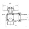 Кран з американкою 1" (Koer KR.228) кутовий Кран з американкою 1" (Koer KR.228) кутовий