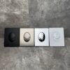 Панель змиву KOER KT-0606-07 157x198x3mm пластикова, кнопка закруглена (колір графіт)
