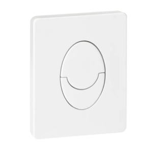 Панель змиву KOER KT-0606-03 157x198x3mm пластикова, кнопка закруглена (колір білий) Панель змиву KOER KT-0606-03 157x198x3mm пластикова, кнопка закруглена (колір білий)