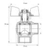 Кран кульовий Koer 1" ГШМ кутовий (KR.208) Кран кульовий Koer 1" ГШМ кутовий (KR.208)