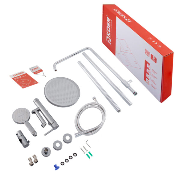Душова колона зі змішувачем KOER KB-56029-01, 3 функції (Колір хром) Душова колона зі змішувачем KOER KB-56029-01, 3 функції (Колір хром)