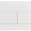 Панель змиву KOER KT-0603-03 240x160x10mm пластикова, кнопка лінійна (колір білий)
