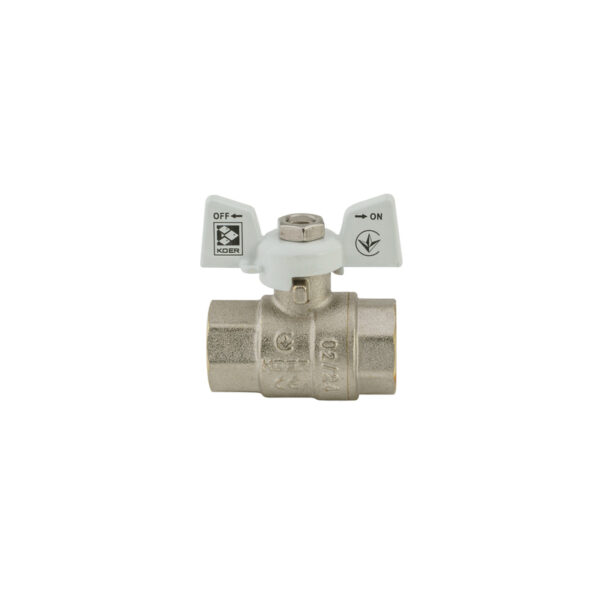 Кран кульовий KOER 1/2" ГГМ (KR.217.W) білий Кран кульовий KOER 1/2" ГГМ (KR.217.W) білий