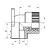 Кут інсталяційний ВР 20x1/2F PPR Koer K0123.PRO Кут інсталяційний ВР 20x1/2F PPR Koer K0123.PRO