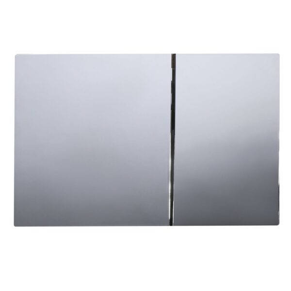 Панель змиву KOER KT-0610-01 240x160x32mm пластикова, кнопка квадратна (колір хром) Панель змиву KOER KT-0610-01 240x160x32mm пластикова, кнопка квадратна (колір хром)