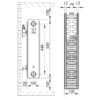 Сталевий радіатор KOER 22x500x900S (1737 Вт, 22,58 кг, бокове підключення)