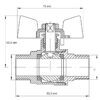 Кран кульовий Koer 1" ШШМ (KR.219)