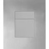 Панель змиву KOER KT-0607-01 157x198x3mm пластикова, кнопка квадратна (колір хром)