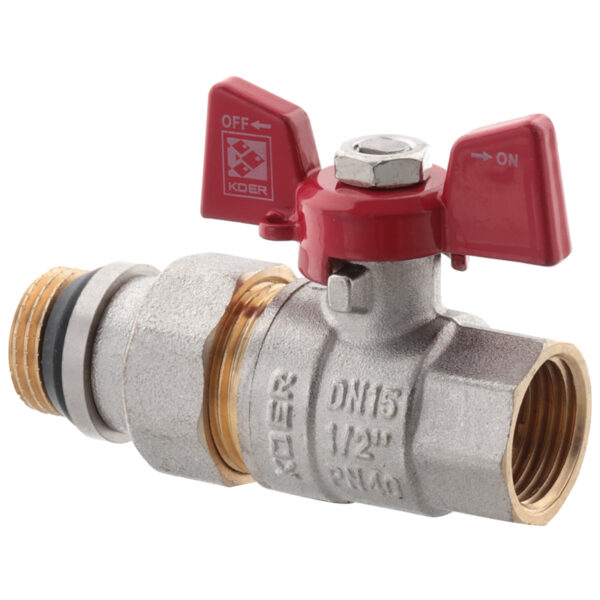 Кран з американкою 1/2" "антіпротечка" (Koer KR.227-Gi) Кран з американкою 1/2" "антіпротечка" (Koer KR.227-Gi)