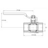 Кран кульовий Koer KG.204 - 1/2" FF ГГВ (газ)