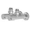 Комплект кранів рушникосушарки кутовий M1/2''xM1/2'' подовжений хромований KOER KR.SET.533 Комплект кранів рушникосушарки кутовий M1/2''xM1/2'' подовжений хромований KOER KR.SET.533