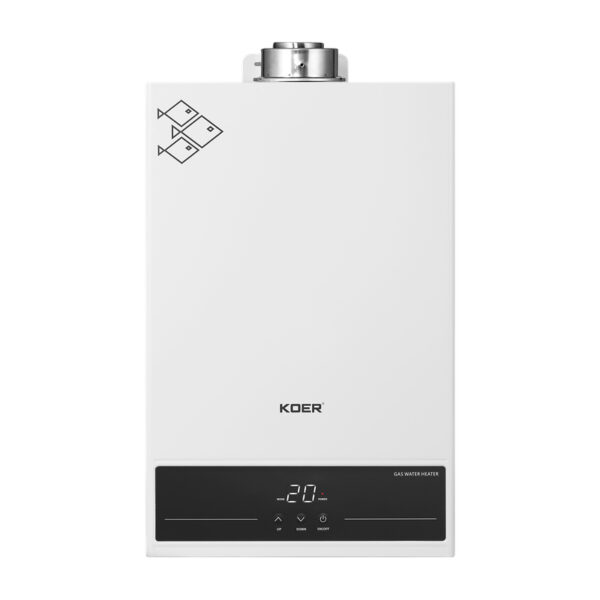 Газова колонка турбована KOER KWH.G0312 TURBO WHITE, 12 л/хв (колір білий)