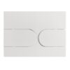 Панель змиву KOER KT-0604-03 240x160x10mm пластикова, кнопка закруглена (колір білий) Панель змиву KOER KT-0604-03 240x160x10mm пластикова, кнопка закруглена (колір білий)