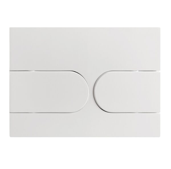 Панель змиву KOER KT-0604-03 240x160x10mm пластикова, кнопка закруглена (колір білий) Панель змиву KOER KT-0604-03 240x160x10mm пластикова, кнопка закруглена (колір білий)